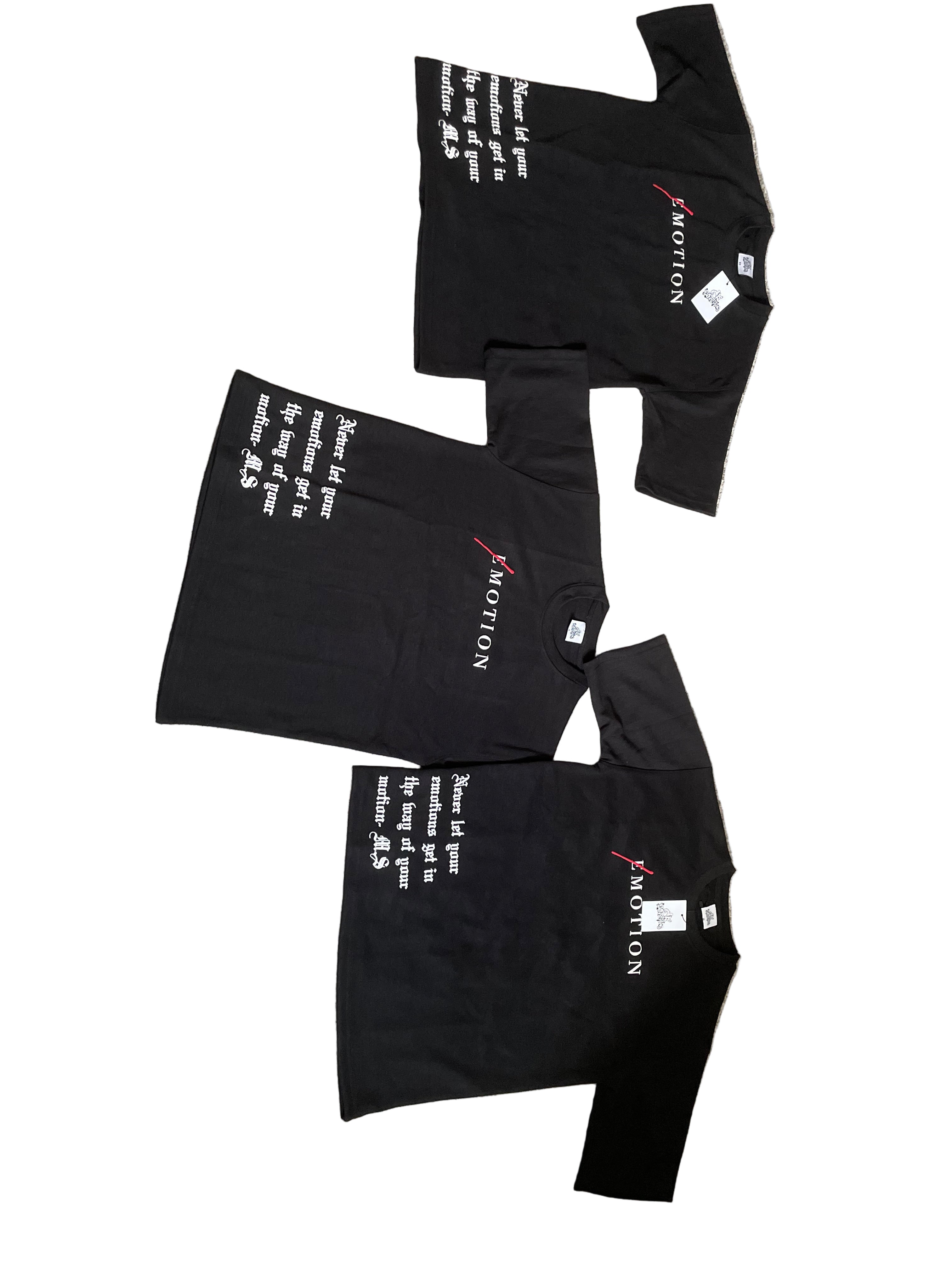 1k Emotion Tee W/ Emotion Quote; Plain Back