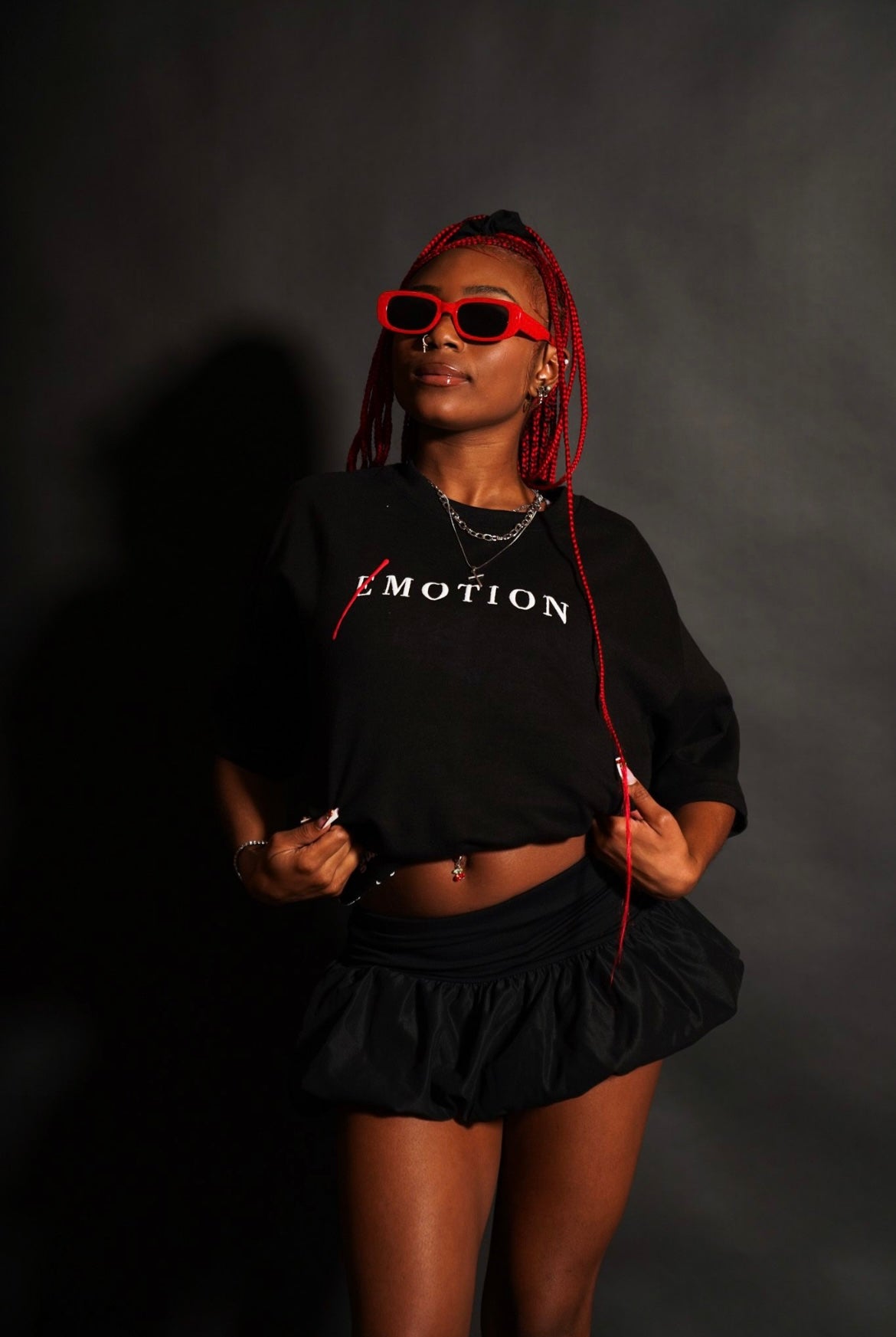 1k Emotion Tee W/ Emotion Quote; Plain Back